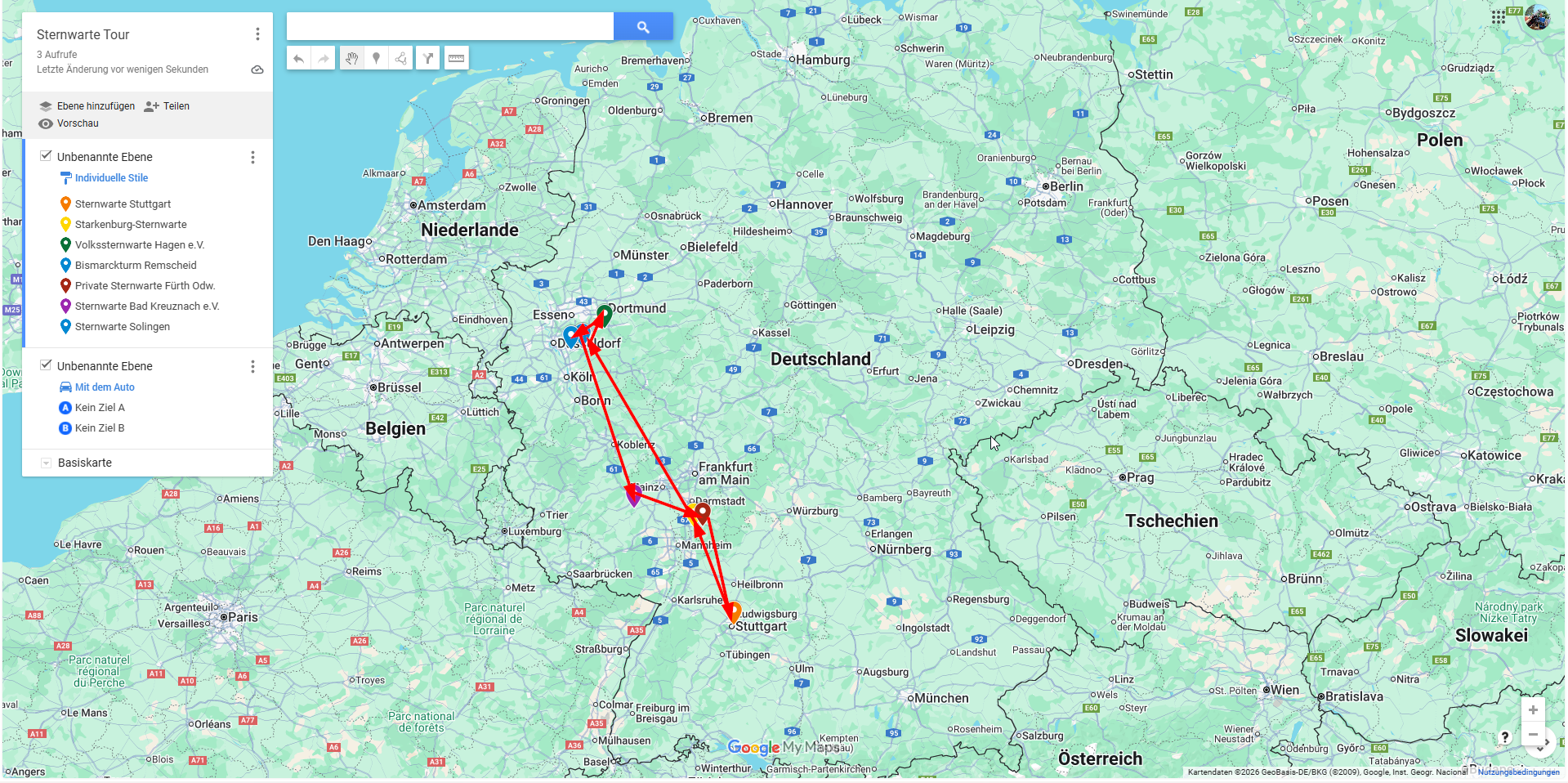 Sternwarten Tour August 2023